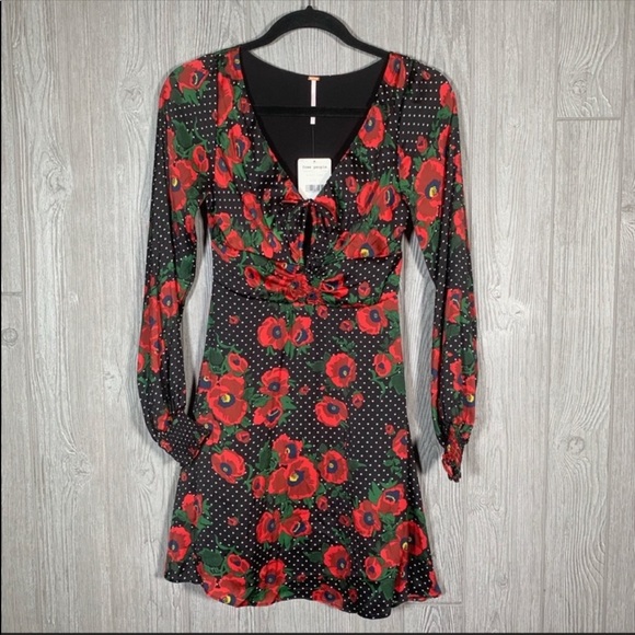 NWT Free People Morning Light Mini Dress Size 0 - Picture 2 of 7